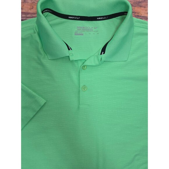 Nike Golf Tour Performance Dri-Fit Mens Green Polo XL - Picture 4 of 8